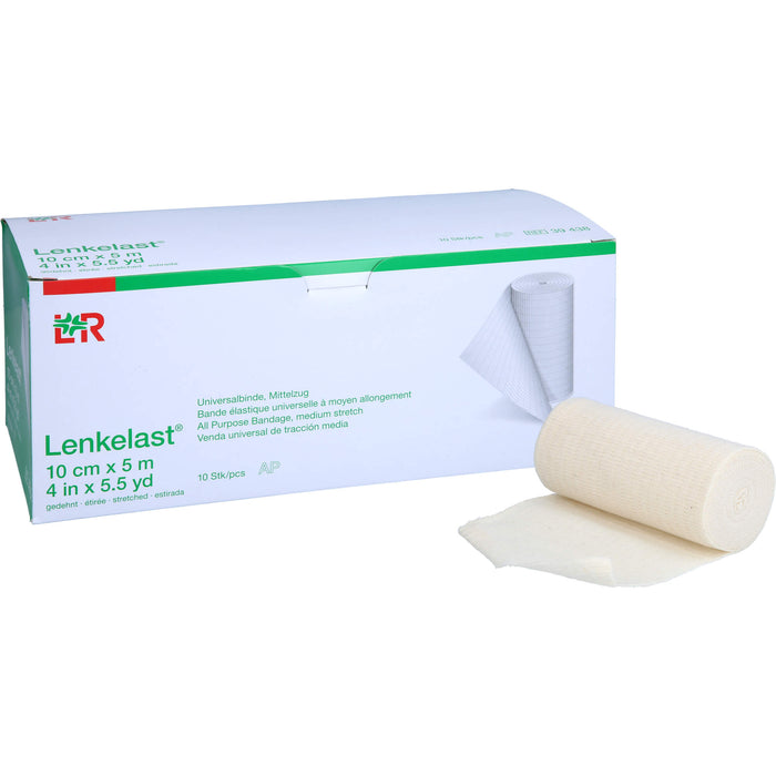 Lenkelast Universalbinde 10cmx5m ohne Zellglas, 10 St BIN
