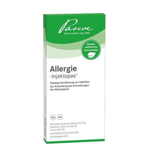 Allergie-Injektopas homöopathisches Arzneimittel zur Anwendung bei Erkrankungen der Atemorgane, 10 St. Ampullen