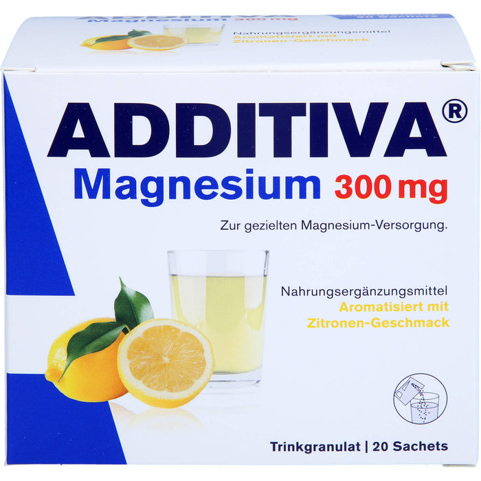 ADDITIVA Magnesium 300 mg Sachets, 20 St. Beutel