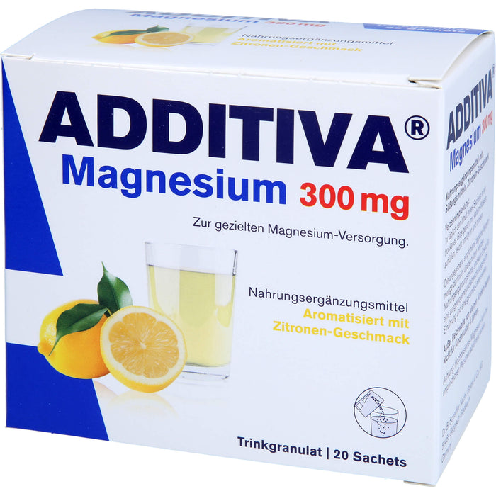 ADDITIVA Magnesium 300 mg Sachets, 20 St. Beutel