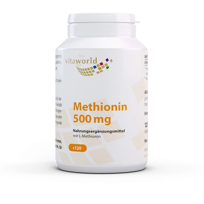 Vitaworld Methionin 500 mg Kapseln, 120 St. Kapseln