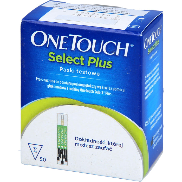 ONE TOUCH® Select® Plus Blutzucker Teststreifen, 50 St. Teststreifen