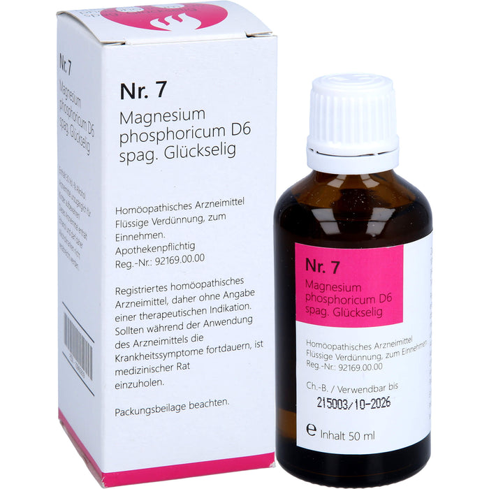 PHÖNIX Nr. 7 Magnesium phosphoricum D6 spag. Glückselig Lösung, 50 ml Lösung