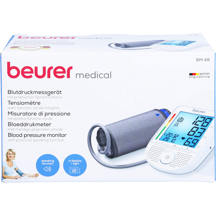 Beurer Blutdruckmessgerät BM49D/F/I/NL Oberarm-BDM, 1 St 