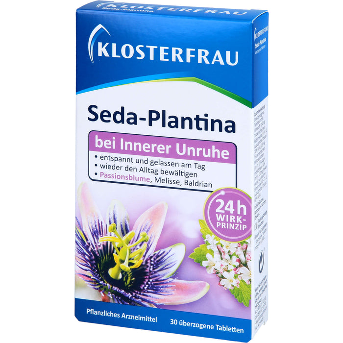 KLOSTERFRAU Seda-Plantina bei innerer Unruhe, 30 St. Tabletten