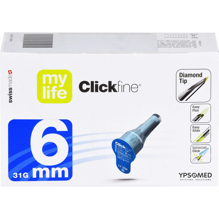 MYLIFE Clickfine Pen-Nadeln 6 mm, 100 St KAN