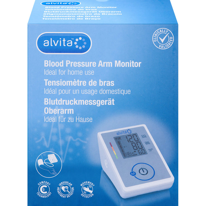 Alvita Blutdruckmessgerät Oberarm, 1 St 