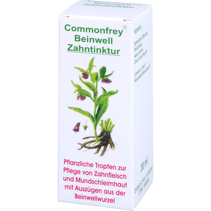 Commonfrey Beinwell Zahntinktur zur Pflege von Zahnfleisch und Mundschleimhaut, 30 ml Lösung