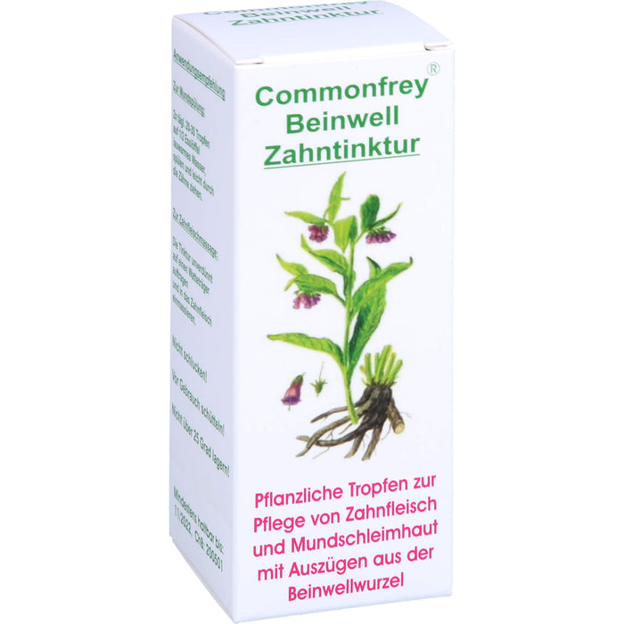 Commonfrey Beinwell Zahntinktur zur Pflege von Zahnfleisch und Mundschleimhaut, 30 ml Lösung