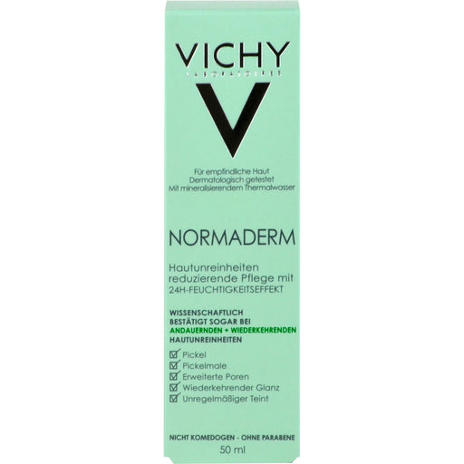 VICHY Normaderm 24h Feuchtigkeits-Pflegecreme gegen Hautunreinheiten, 50 ml Creme