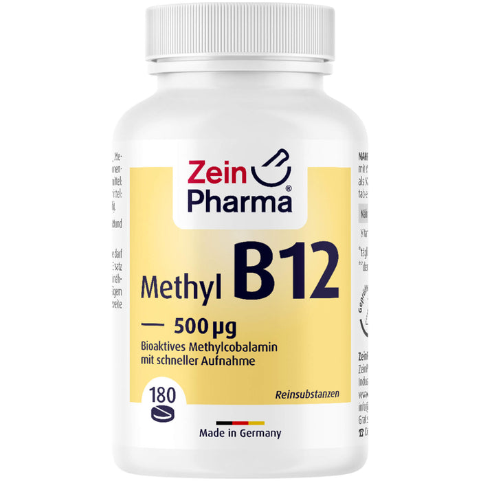 Vitamin B12 500ug - Methylcobalamin, 180 St LUT