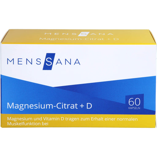 Magnesium-Citrat + D MensSana , 60 St. Kapseln