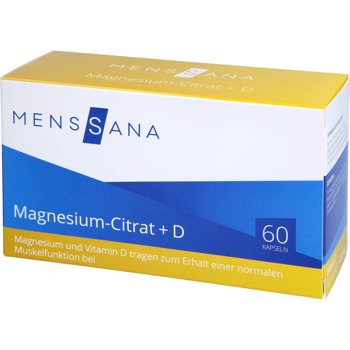 Magnesium-Citrat + D MensSana , 60 St. Kapseln