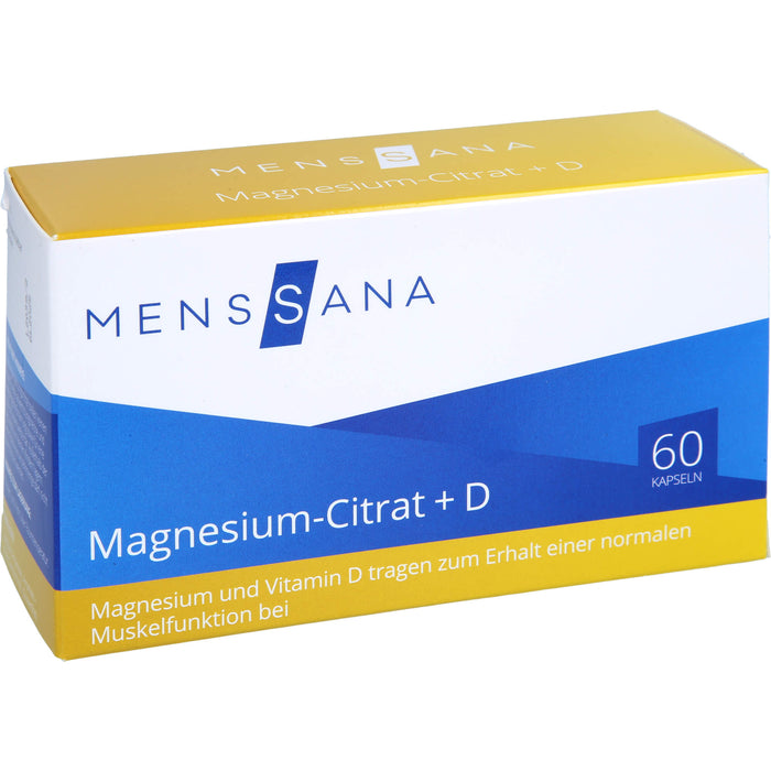 Magnesium-Citrat + D MensSana , 60 St. Kapseln