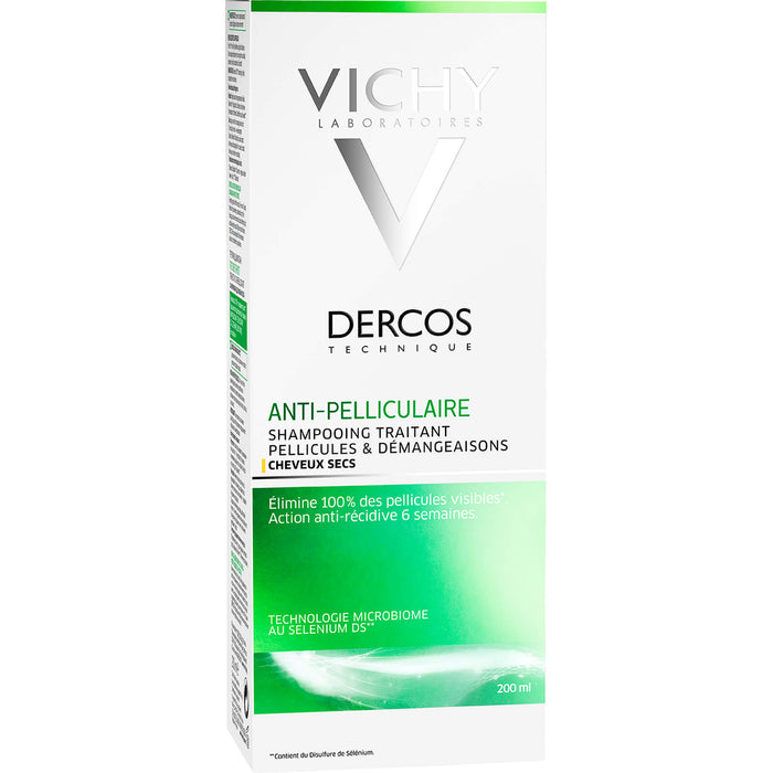 DERCOS Anti-Schuppen Intensiv-Shampoo bei Juckreiz für normale bis trockene Kopfhaut, 200 ml Shampoo