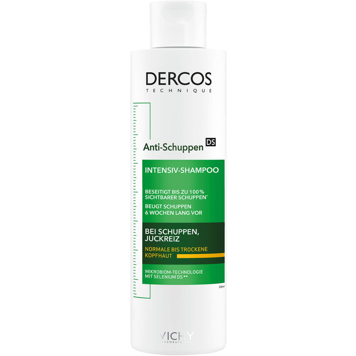DERCOS Anti-Schuppen Intensiv-Shampoo bei Juckreiz für normale bis trockene Kopfhaut, 200 ml Shampoo
