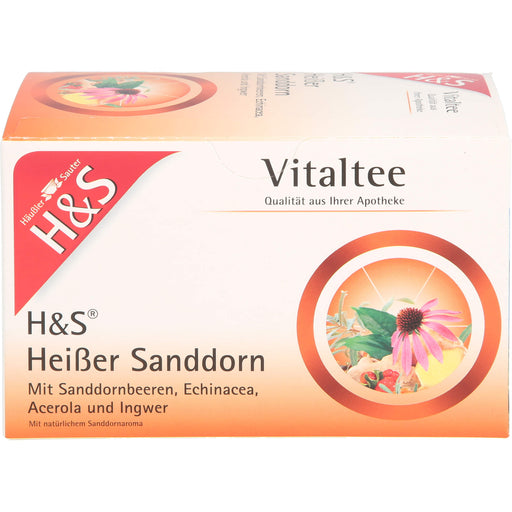 H&S Heißer Sanddorn Vitaltee, 20 St. Filterbeutel