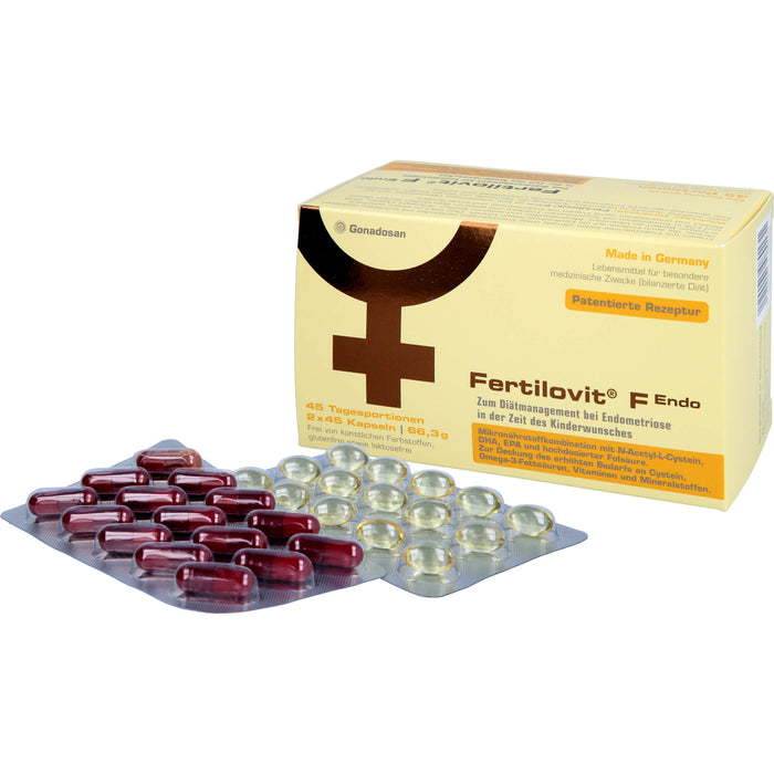Fertilovit F Endo für Frauen mit Endometriose und Kinderwunsch, 90 St. Kapseln