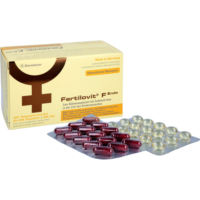 Fertilovit F Endo für Frauen mit Endometriose und Kinderwunsch, 90 St. Kapseln