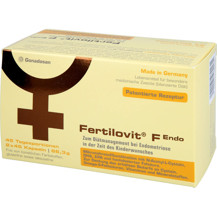 Fertilovit F Endo für Frauen mit Endometriose und Kinderwunsch, 90 St. Kapseln