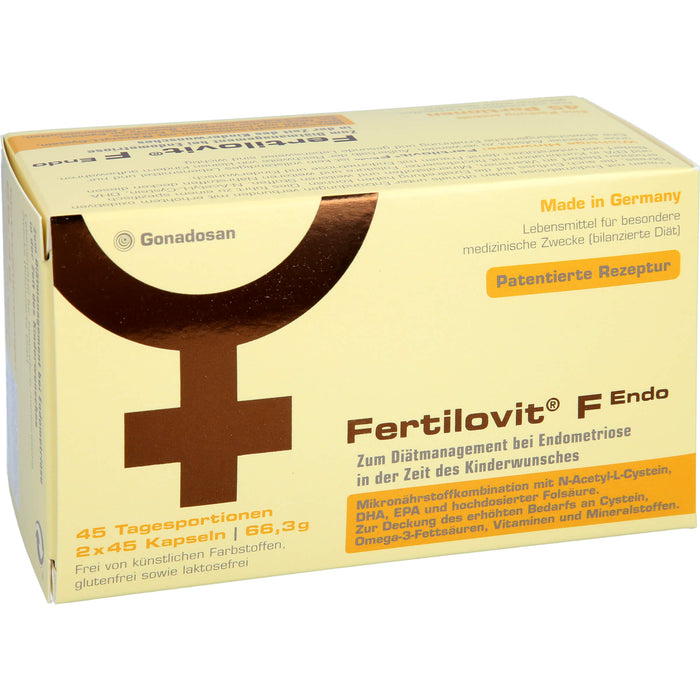 Fertilovit F Endo für Frauen mit Endometriose und Kinderwunsch, 90 St. Kapseln