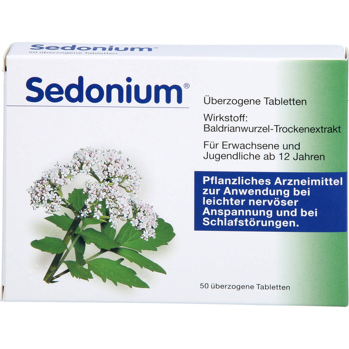 Sedonium Tabletten bei leichter nervöser Anspannung und bei Schlafstörungen, 50 St. Tabletten