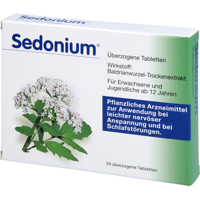 Sedonium Tabletten bei leichter nervöser Anspannung und bei Schlafstörungen, 50 St. Tabletten