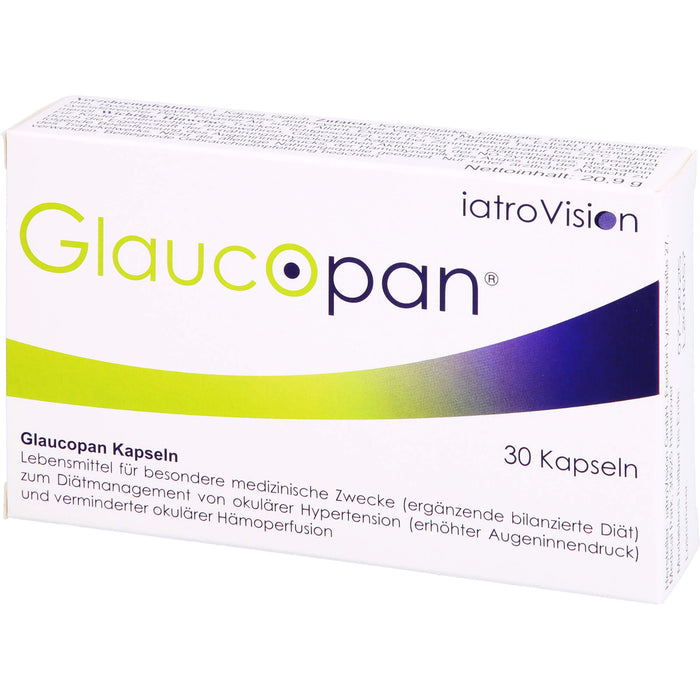 Glaucopan Kapseln zur diätetischen Behandlung von grünem Star, 30 St. Kapseln