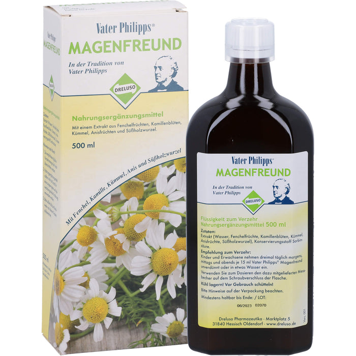 Vater Philipps Magenfreund Lösung zur Beruhigung des Magens, 500 ml Lösung