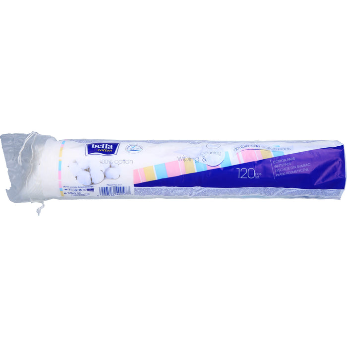 BELLA COTTON DUO-WATTEPADS RUND, 120 St 