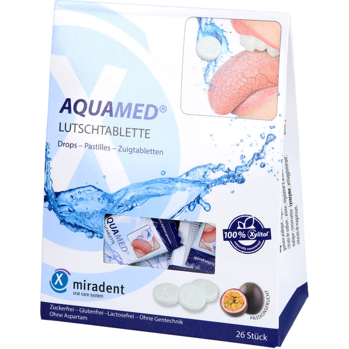 miradent AQUAMED Lutschtablette fördert den Speichelfluss, 60 g Tabletten