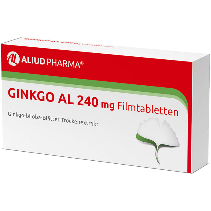 Ginkgo AL 240 mg Filmtabletten für Gedächtnis und Konzentration bei leichter Demenz, 30 St. Tabletten