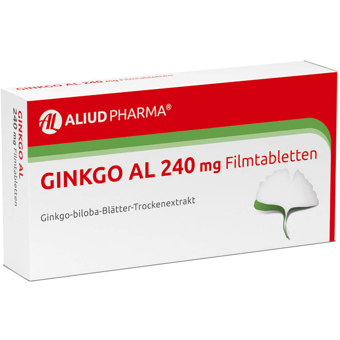 Ginkgo AL 240 mg Filmtabletten für Gedächtnis und Konzentration bei leichter Demenz, 30 St. Tabletten