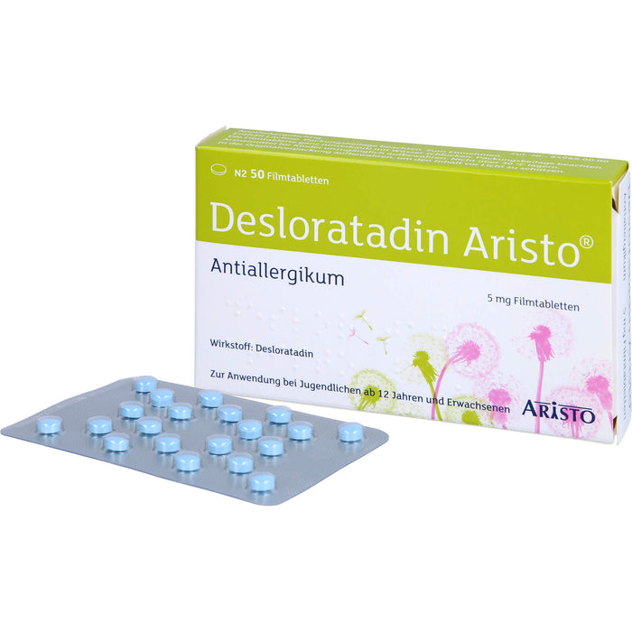 Desloratadin Aristo 5 mg Filmtabletten bei Allergien, 50 St. Tabletten
