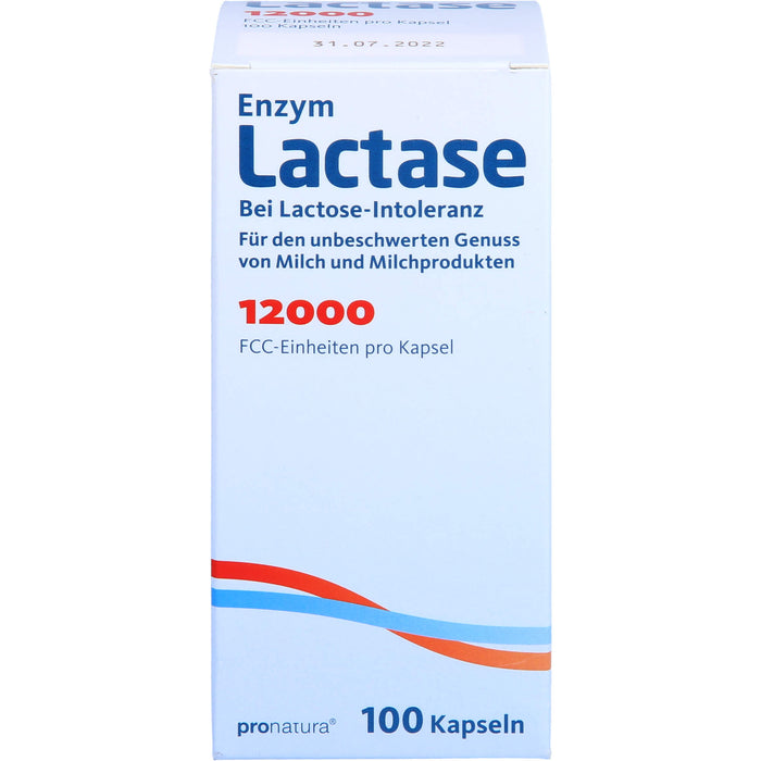 Pro Natura Enzym Lactase 12000 FCC Kapseln, 100 St. Kapseln