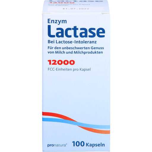 Pro Natura Enzym Lactase 12000 FCC Kapseln, 100 St. Kapseln