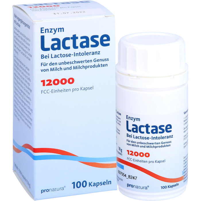 Pro Natura Enzym Lactase 12000 FCC Kapseln, 100 St. Kapseln