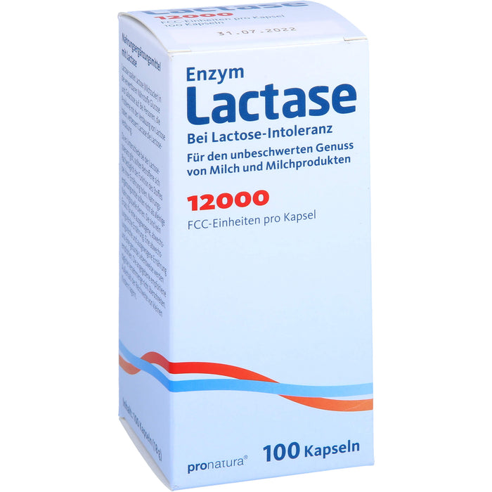 Pro Natura Enzym Lactase 12000 FCC Kapseln, 100 St. Kapseln