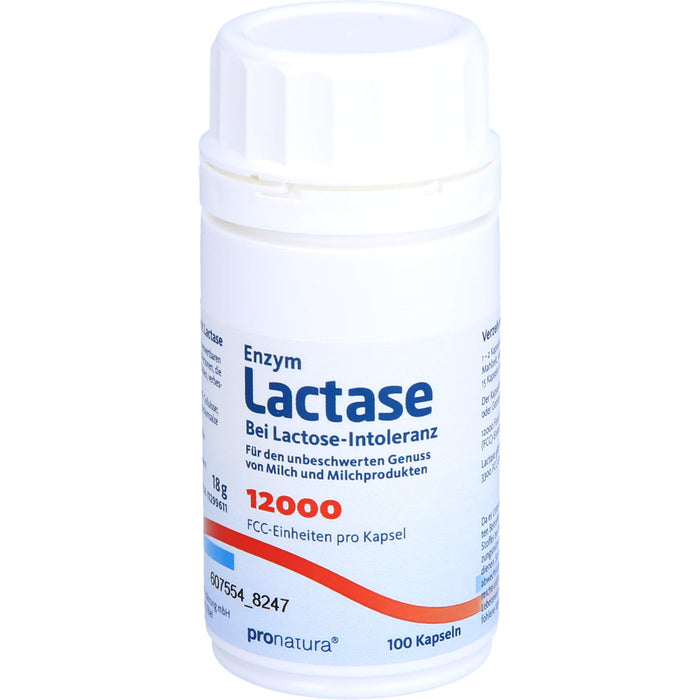 Pro Natura Enzym Lactase 12000 FCC Kapseln, 100 St. Kapseln