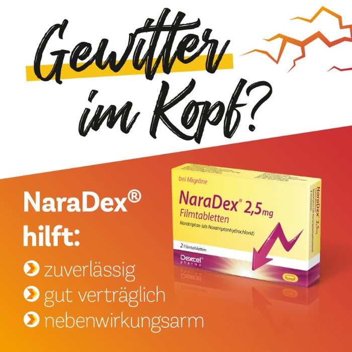 NaraDex® 2,5 mg Filmtabletten, 2 St. Tabletten
