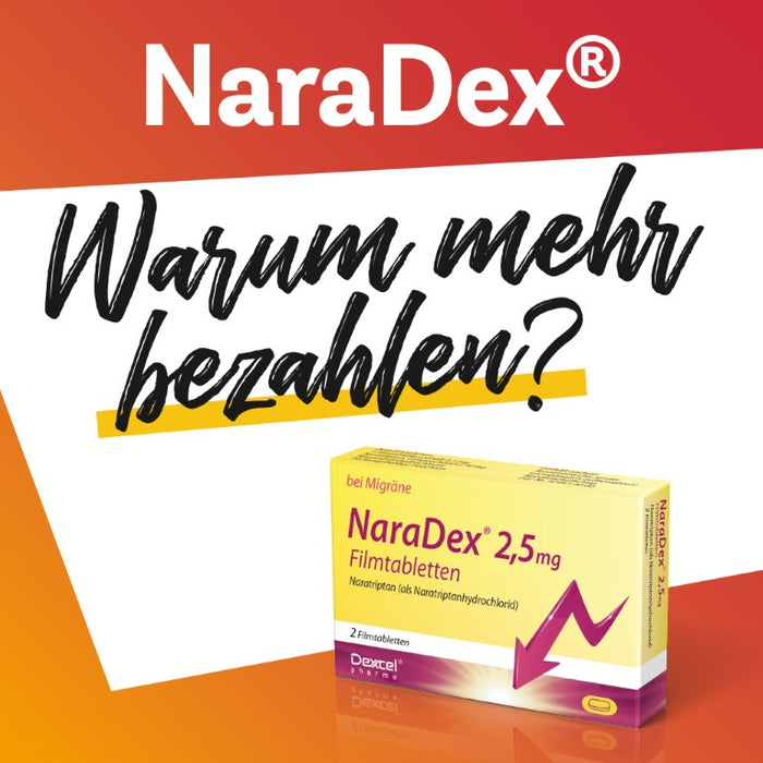 NaraDex® 2,5 mg Filmtabletten, 2 St. Tabletten