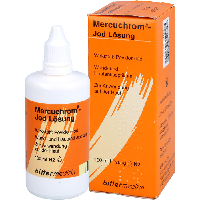 Mercuchrom -Jod Lösung, 100 mg/ml, 100 ml Lösung