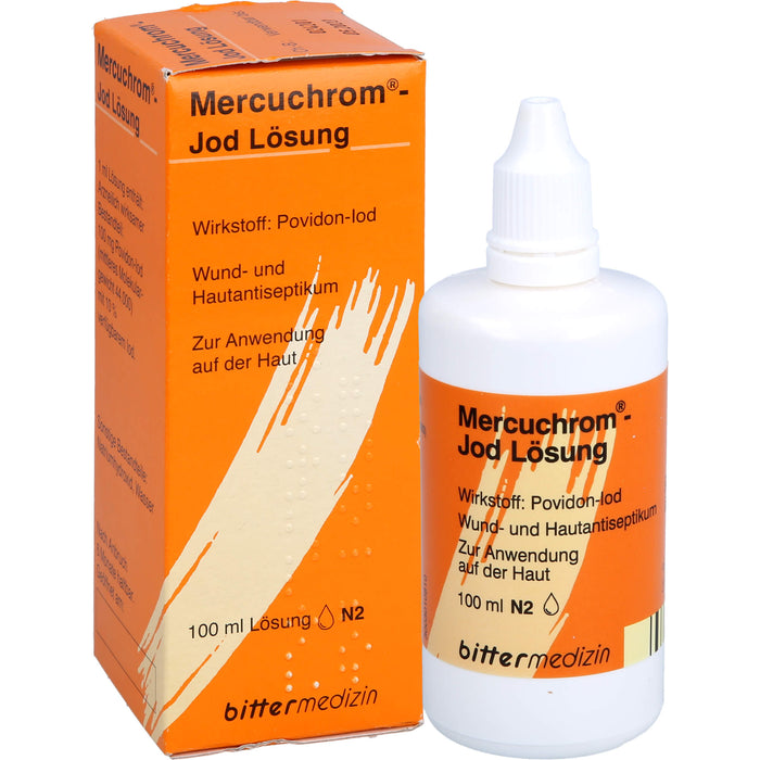 Mercuchrom -Jod Lösung, 100 mg/ml, 100 ml Lösung