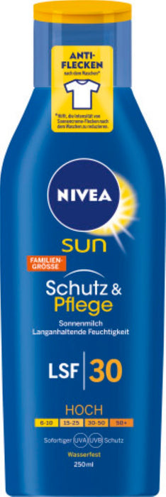 NIVEA SUN Pflegende Sonnenmilch LF 30, 250 ml Milch