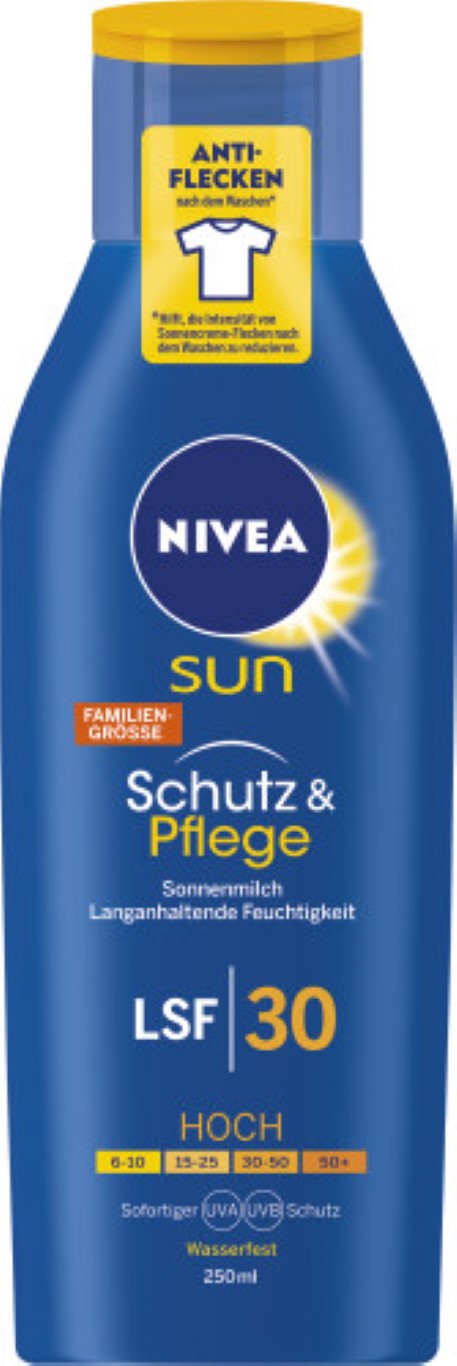 NIVEA SUN Pflegende Sonnenmilch LF 30, 250 ml Milch