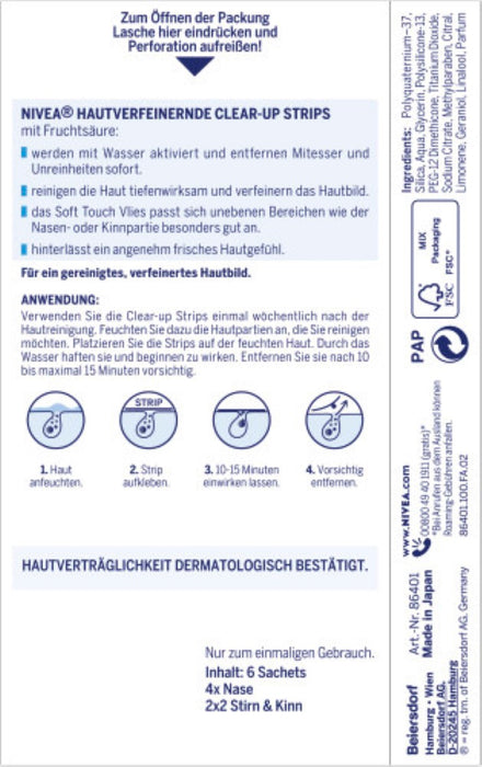 Nivea Visage Clear-up Strips, 5 St. Strips