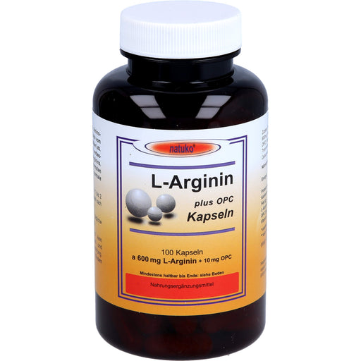 Natuko L-Arginin + OPC 600 mg Kapseln, 100 St. Kapseln