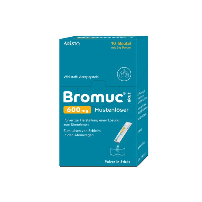Bromuc akut 600 mg Hustenlöser Pulver zur Schleimlösung, 10 St. Beutel
