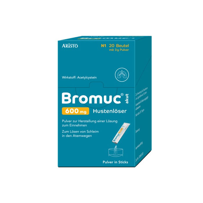 Bromuc akut 600 mg Hustenlöser Pulver zur Schleimlösung, 20 St. Beutel
