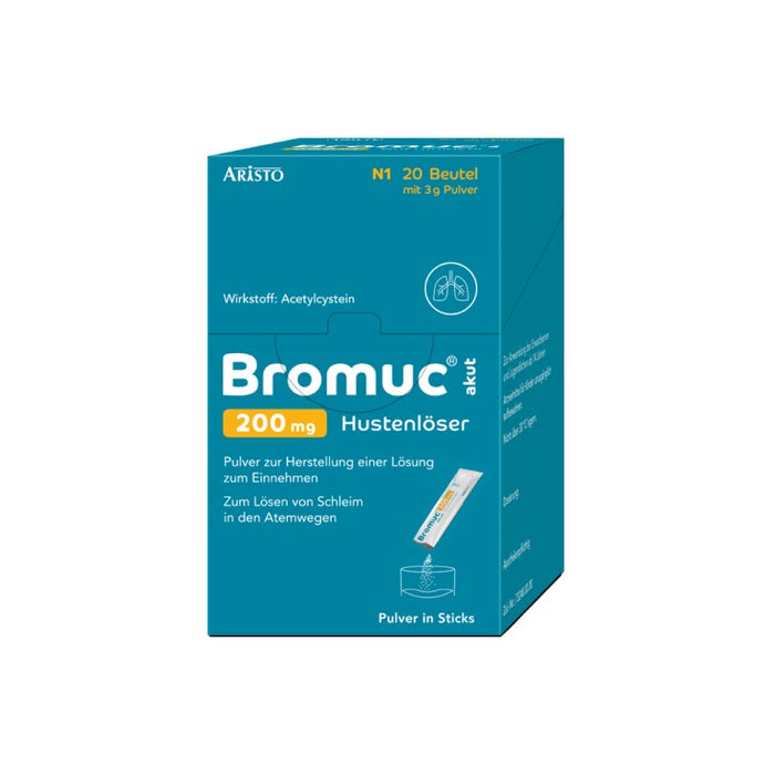 Bromuc akut 200 mg Hustenlöser, 20 St. Beutel